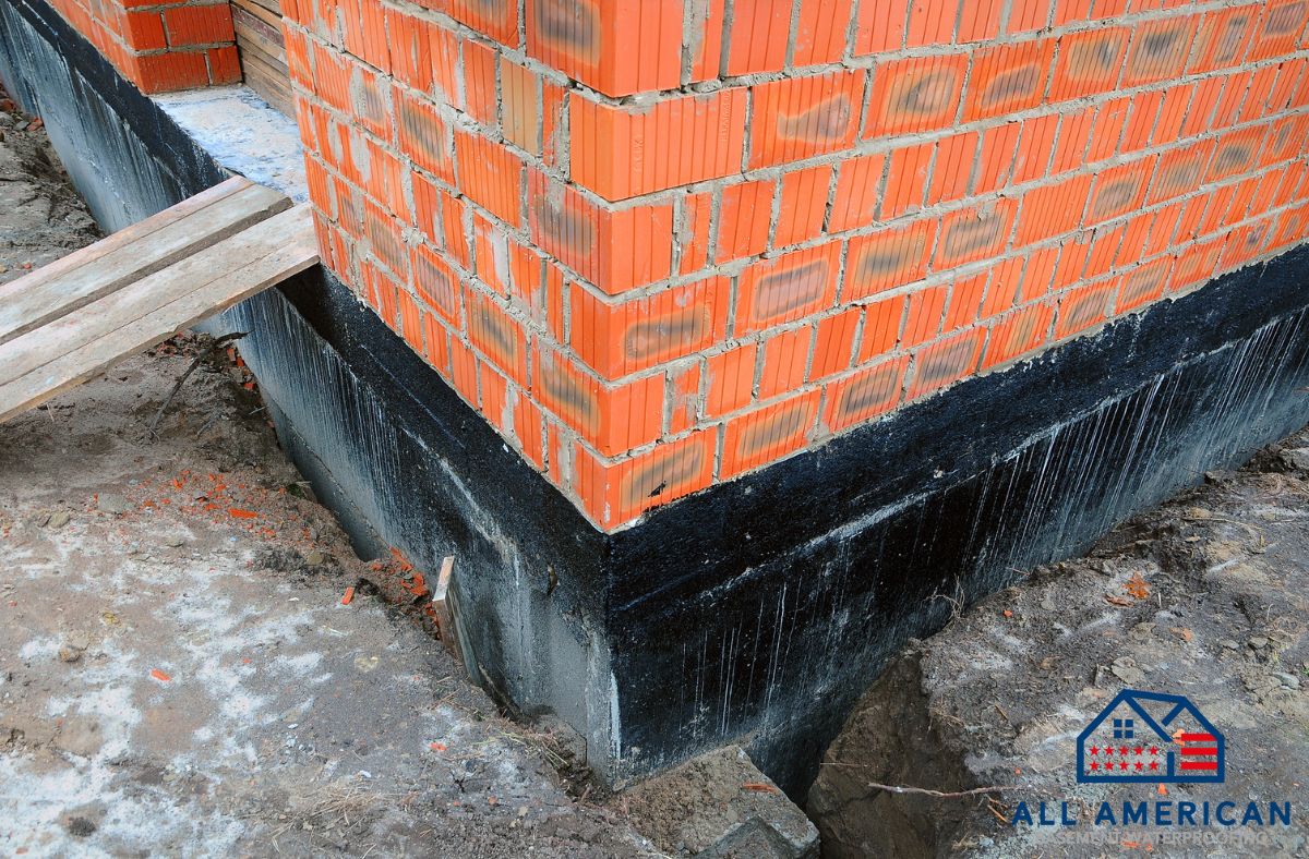 Foundation walls with a proper exterior drainage system done by a professional waterproofing contractor in Ohio